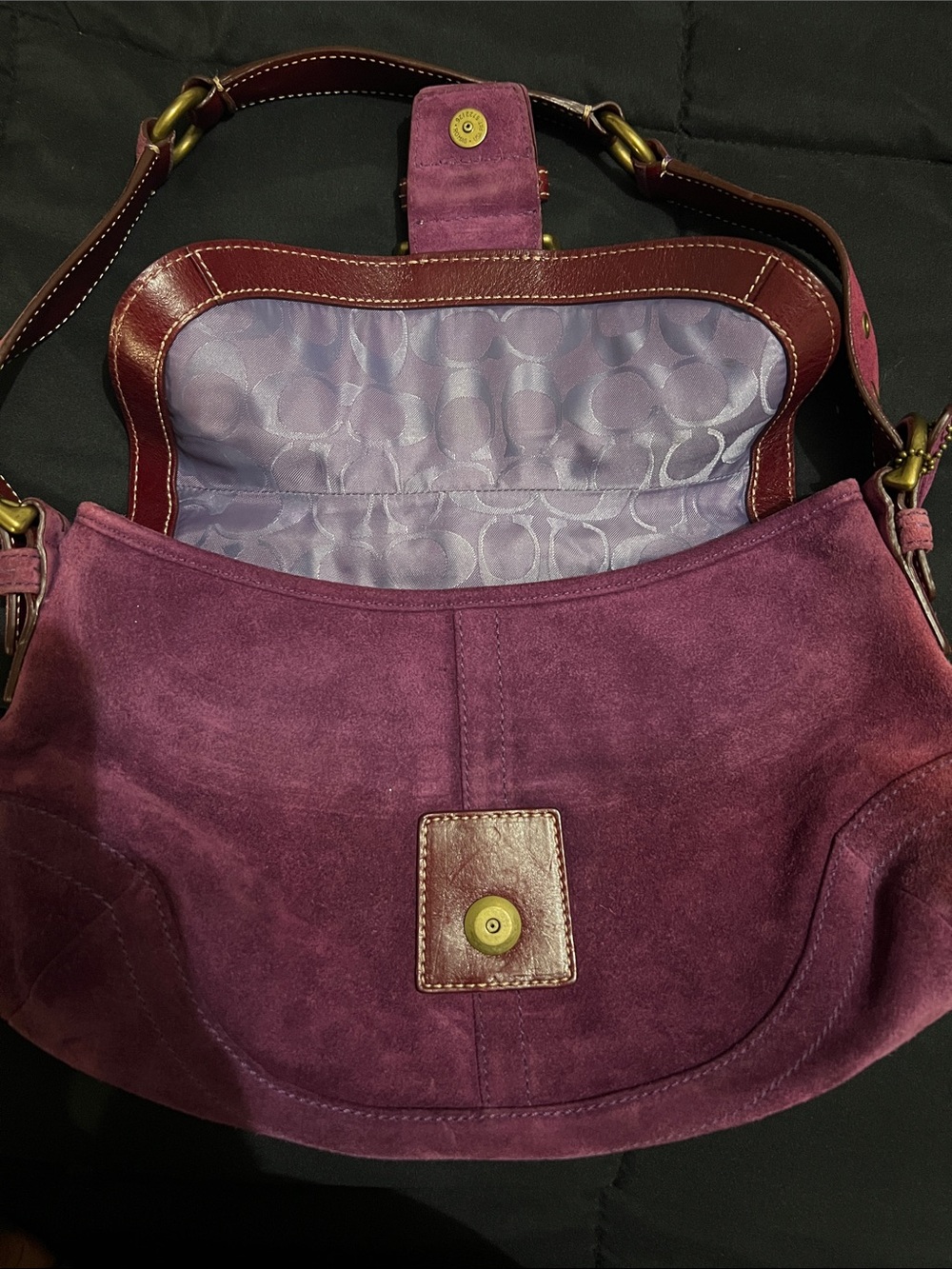 Coach Large Suede Soho - 9688 - Picture 8 of 12